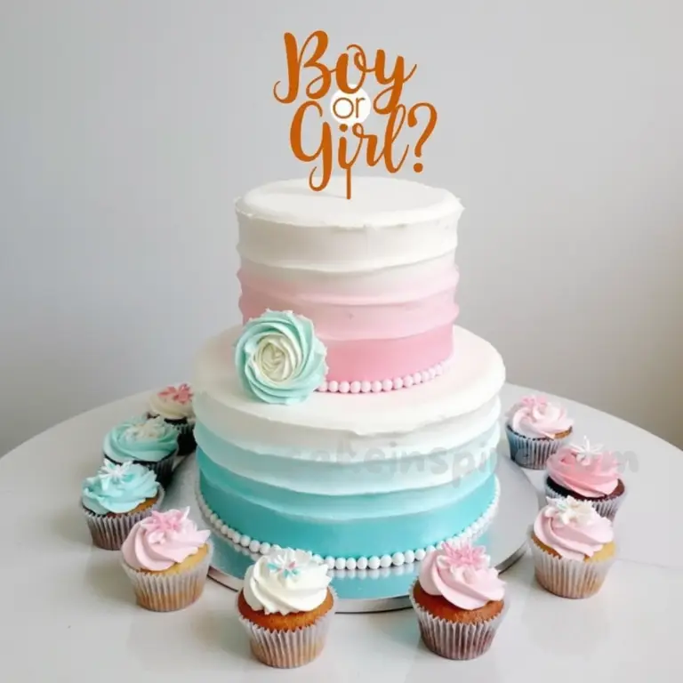 gender reveal cake