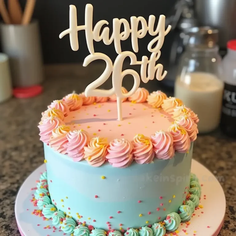 26th birthday cake