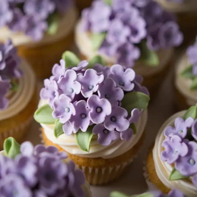flower cupcake