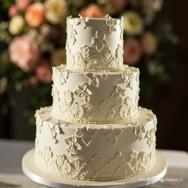 vintage wedding cake