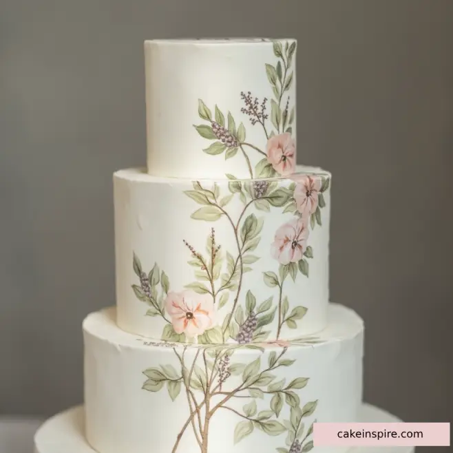vintage wedding cake