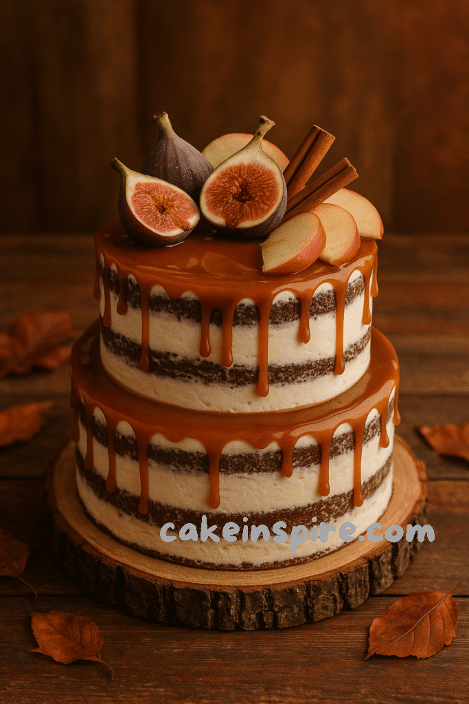 caramel wedding cake
