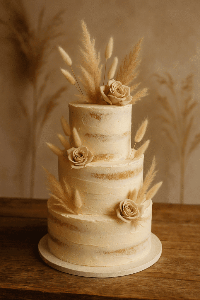boho wedding cake