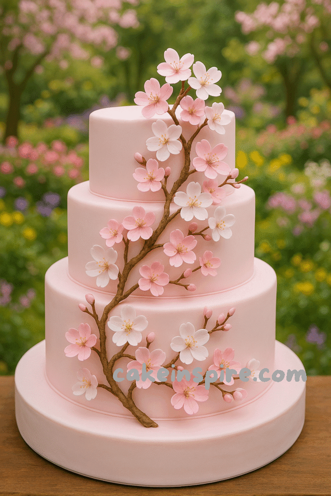 spring wedding cake
