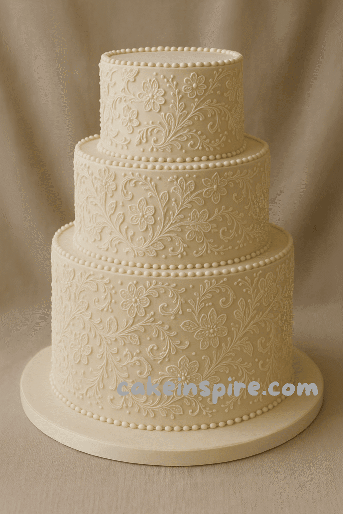 vintage wedding cake