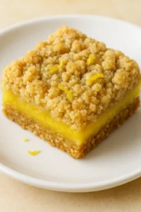 Lemon Oatmeal Crumble Bars