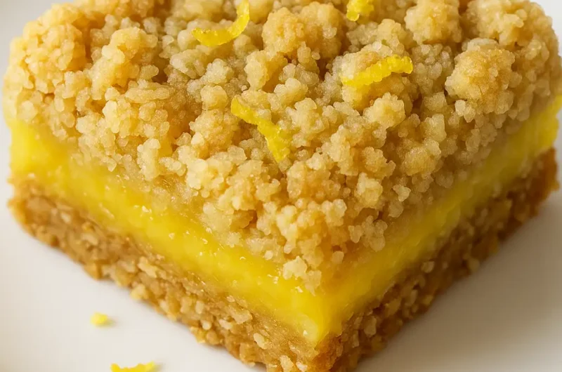 Lemon Oatmeal Crumble Bars: The Perfect Sunny Day Sweet Treat