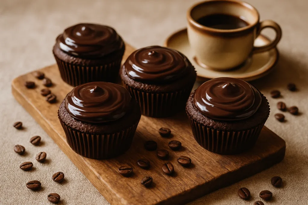 Chocolate Coffee Cream Cupcakes