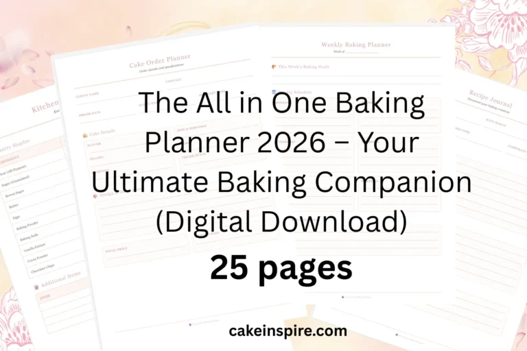 The All in One Baking Planner 2026 – Your Ultimate Baking Companion (Digital Download)