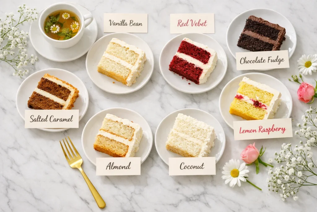 wedding cake flavors